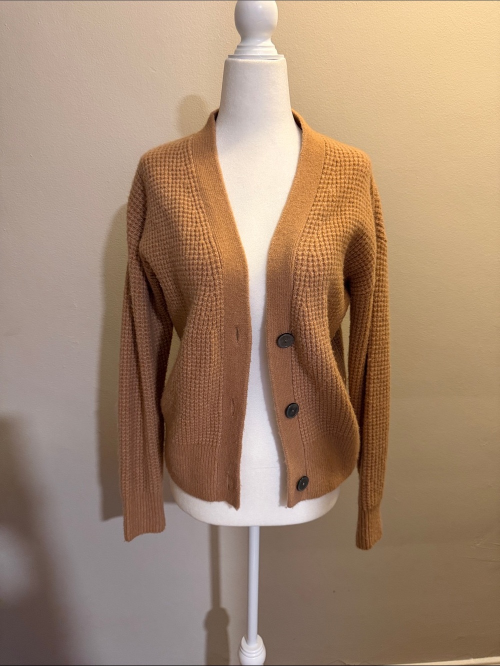 Banana Republic Classic Camel Button-Front Women's Cardigan Sweater -XS